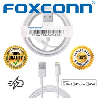 Cabo de Celular Foxconn Usb Carregamento Rápido/Dados de 1m para iPhone 14 13Pro 12 11 Xs Xr 8 7 6 Plus Max Mini
