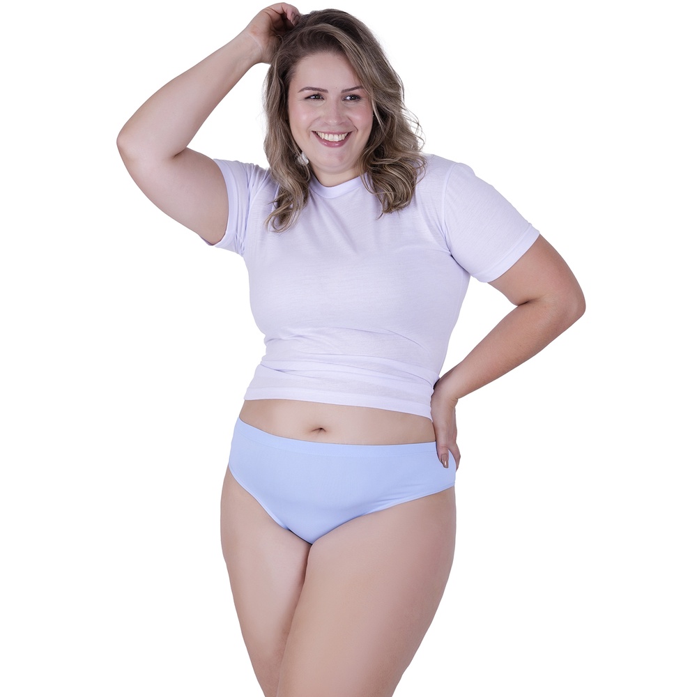 Calcinha Pérola Plus Size Microfibra Concept Lingerie Frozen