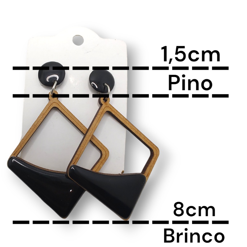 Brincos Femininos Olho Grego De Madeira E Resina 6 pares sortidos