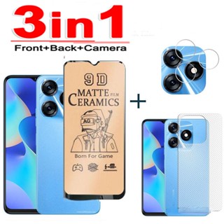 3 Em 1 Tecno Spark 10 Pro Vidro Cerâmico Temperado Para 10C 8C 10 9T 9 8P 8T 8 7 6 GO 2023 Filme Protetor De Tela Fosco Câmera Protetora