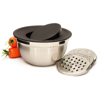 Ralador Descascador De Legumes Bowl Tigela 3 Laminas Inox em Oferta na Shopee