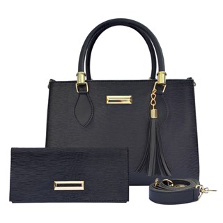 Bolsa Feminina Média de Ombro + Carteira Kit Com 2 Peças