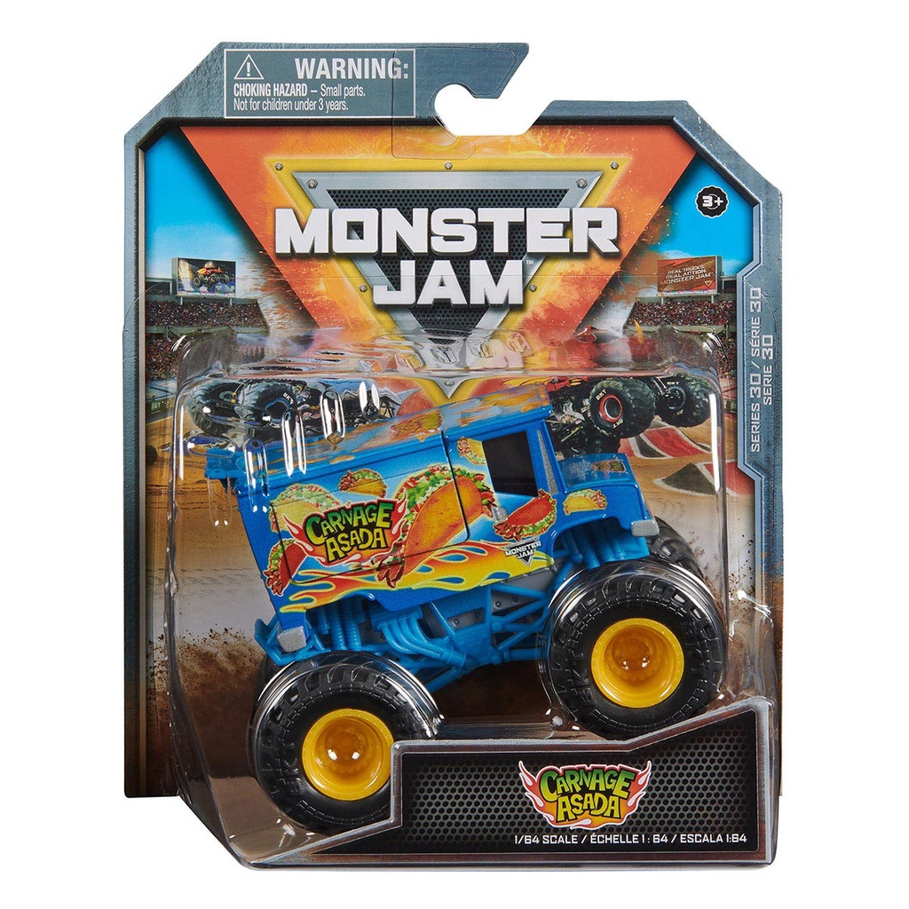 Monster Jam - Carrinho Escala 1:64 - Carnage Asada em Oferta na Shopee