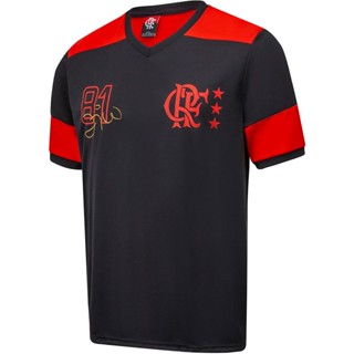 Camisa Flamengo Retrô Zico 1981 Dry Preta Masculina