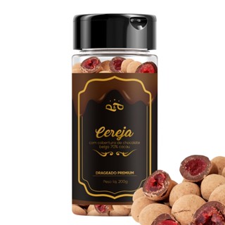 Drageado Chocolate 70% Cereja 200g - P&P
