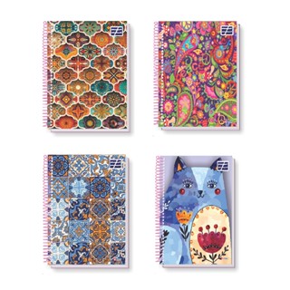 CADERNO CAPA DURA 1/4 ( PEQUENO) 80 FOLHAS