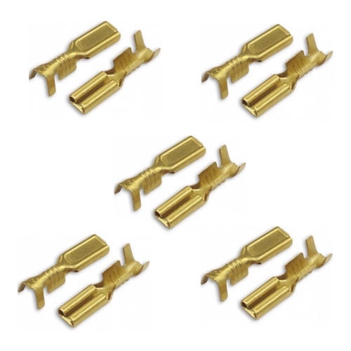 Terminal Encaixe Femea 2,8mm P/ Fios 0,50mm A 1,00mm (kit10) em Oferta na Shopee