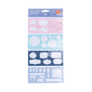 Régua stencil MOLIN lilac fields by sof bolsa c/4 em Oferta na Shopee