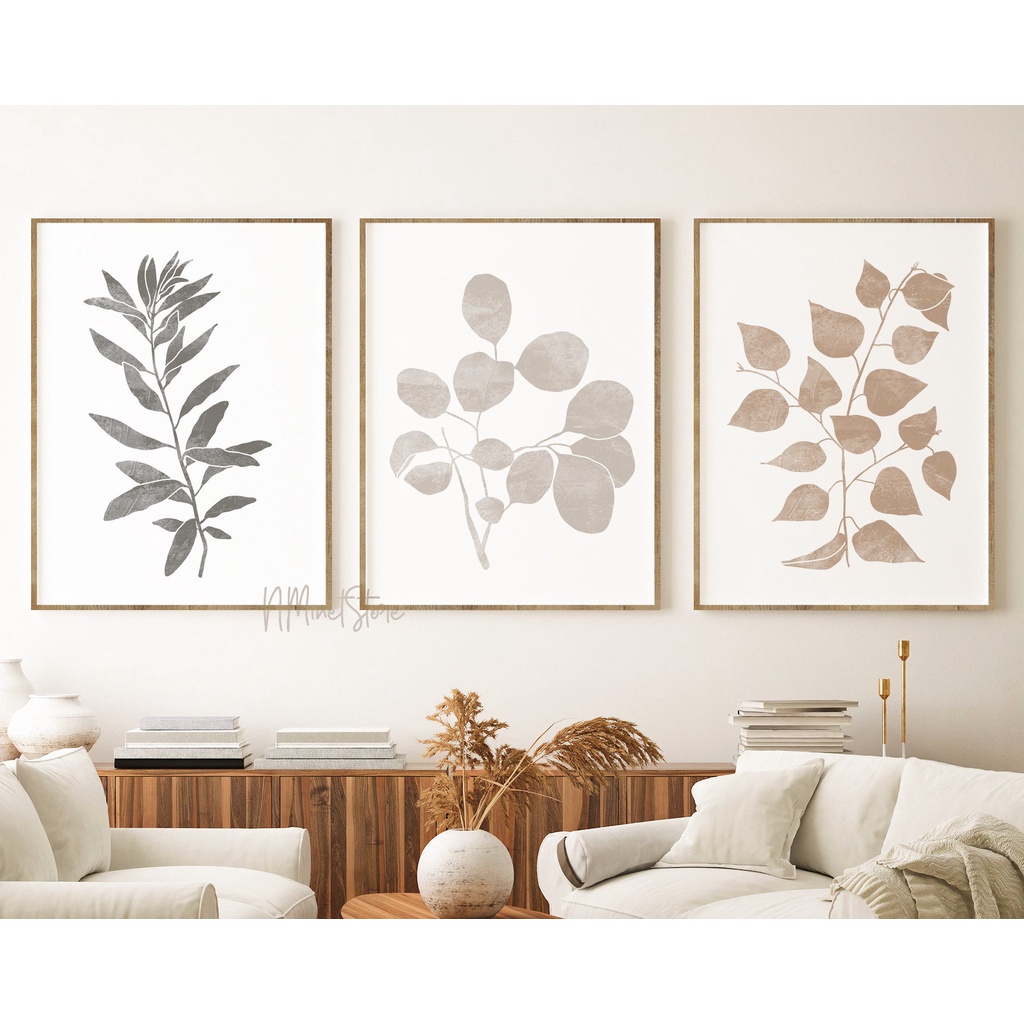 Quadro Decorativo Flores Botânico minimalista , decoração casa Quadro Decorativo Loja M