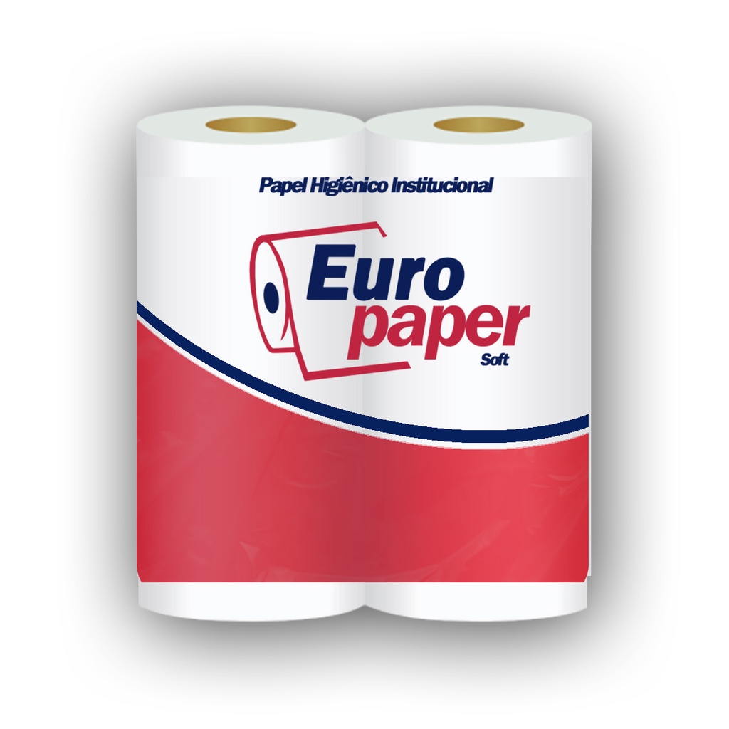 Kit com 16 Rolos de Papel Higiênico Branco Soft FS Go Paper - 2 Pacotes com 8 Rolos Cada