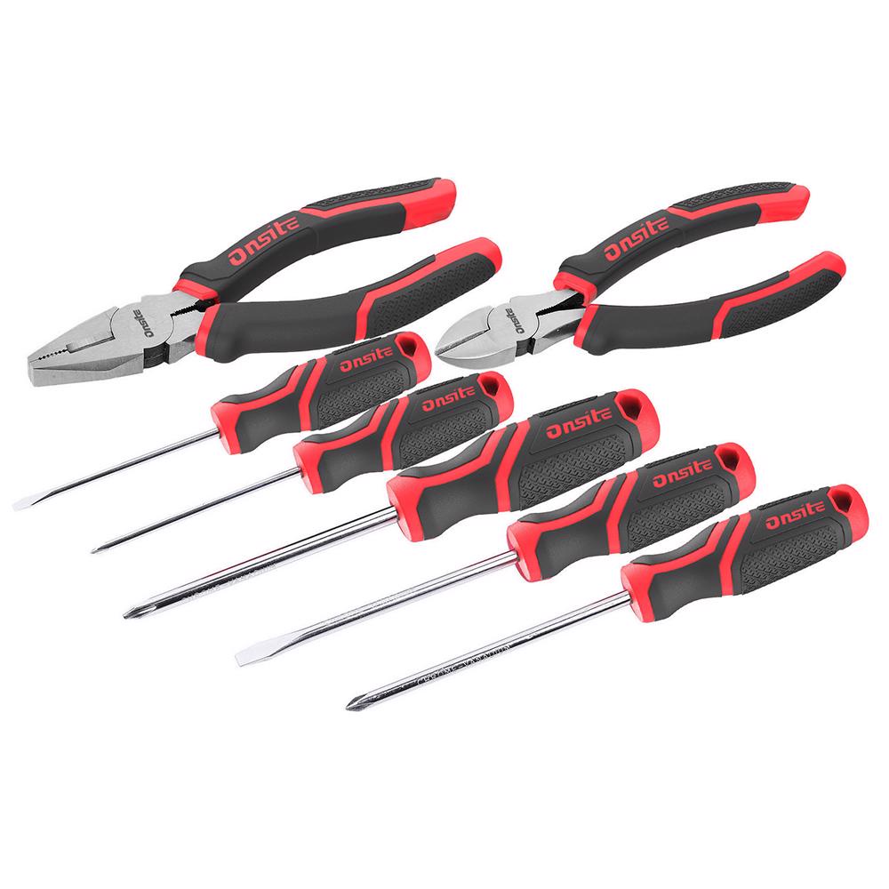 Jogo de Ferramentas Manuais 7 Peças (700087) - Onsite em Oferta na Shopee