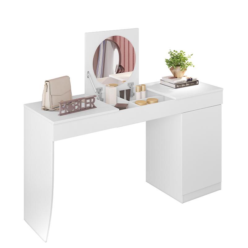 Escrivaninha Penteadeira Crystal Tampo Basculante com Espelho - Home & Living