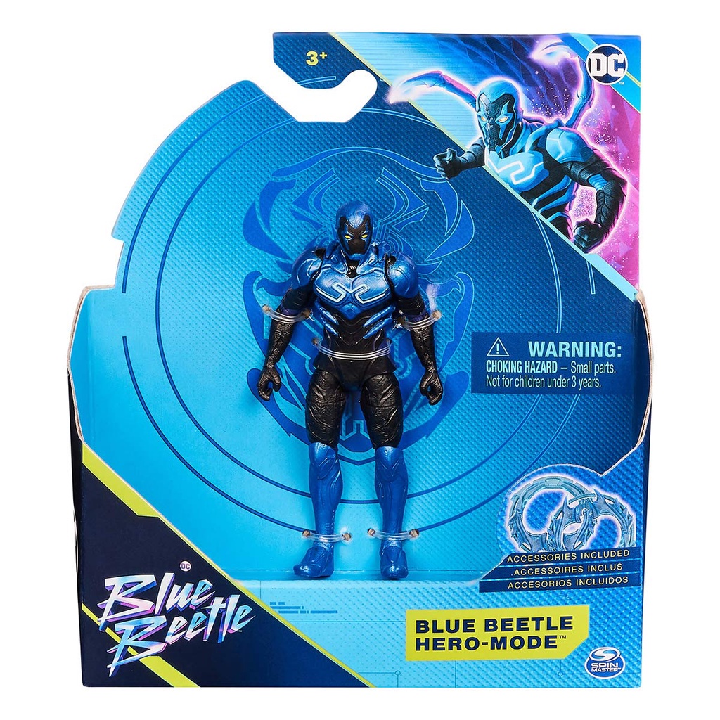 Besouro Azul - Boneco 10cm - Besouro Azul Modo Herói