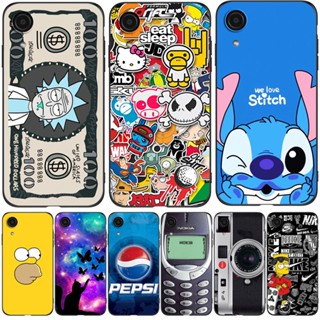 Para Samsung Galaxy A03 Core case SM-A032F De Telefone A032F A03Core Back Cover tpu Preto Macio E Engraçado cartoon anime Fofo aa