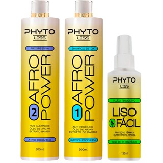 Kit Progressiva Orgânica Sem formol + Liso Fácil Afro Liss