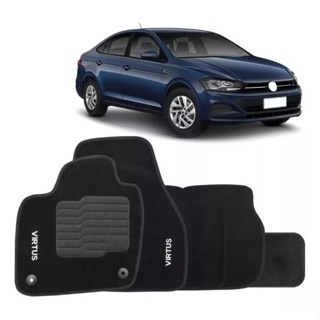 Jogo Tapete 5 Peças Carro Virtus 2018 2019 2020 2021 2022 23 em Oferta na Shopee