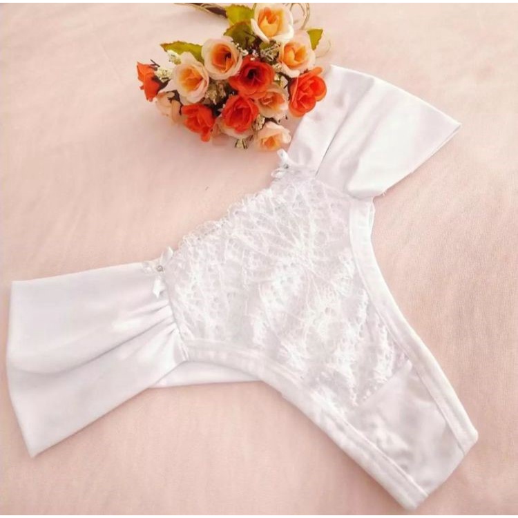 Calcinha Fio Bombom de Microfibra Forro de Algodão em Oferta na Shopee