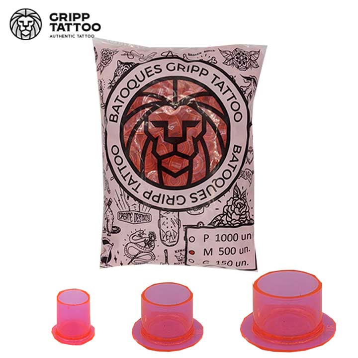 Batoque PINK Base Invertida -  Recipiente para Tinta de Tatuagem