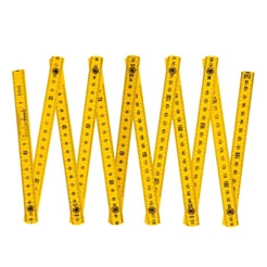 Escala Métrica de Nylon Amarelo Régua 2 Metros Profissional