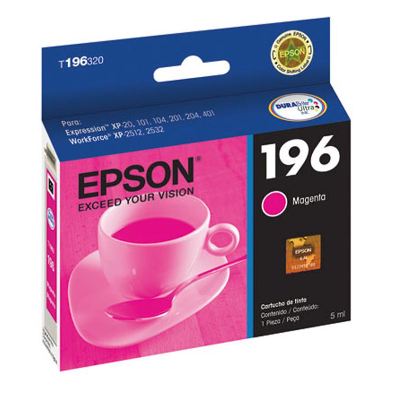 Cartucho Epson (196) T196320 magenta 290 páginas em Oferta na Shopee