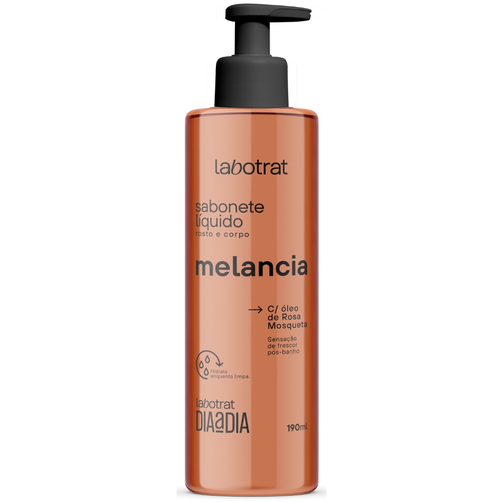 Sabonete Líquido Rosto Corpo Melancia Hidrata Labotrat 190ml em Oferta na Shopee