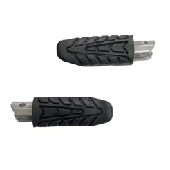 Par de Pedaleira Traseira Moto Titan 160 Cb Twister Preta