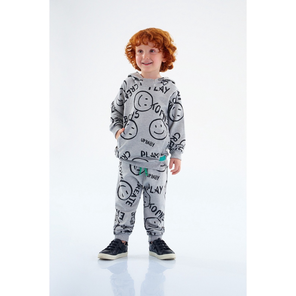 Conjunto Infantil de Inverno com Blusão e Calça em Moletom Up Baby
