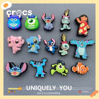 Croc jibbitz Sapato Fivela Furo Acessórios Para Encanta Divertido Desenho Animado Flor De Disney Stitch Chinelos Decorativos