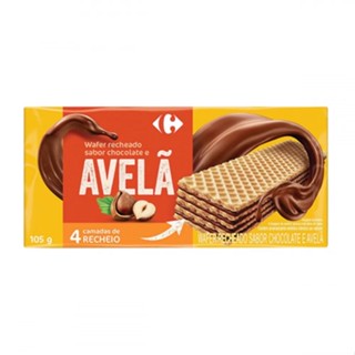 Wafer de Avelã Carrefour 105 g