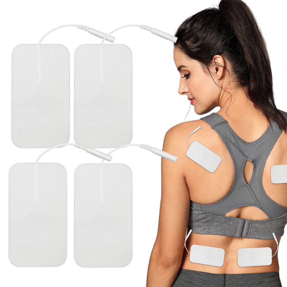 20Pcs 5x9cm Tens Fisioterapia Almofadas Adesivas De Eletrodos Massajadores Autoadesivos Reutilizáveis Para Máquina De Dezenas em Oferta na Shopee