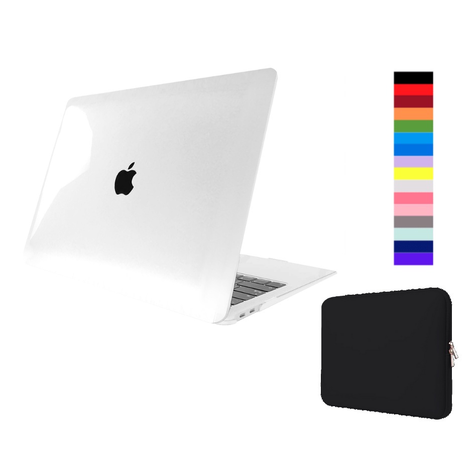 Kit Capa Case Compatível Com Macbook New AIR 13.6" A2681 A3113 A3240 A3420 com Chip M2 M3 M4 + Bag Neoprene