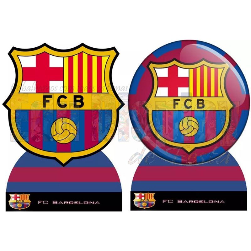 Barcelona kit decoração de festa infantil 4 display de 20cm