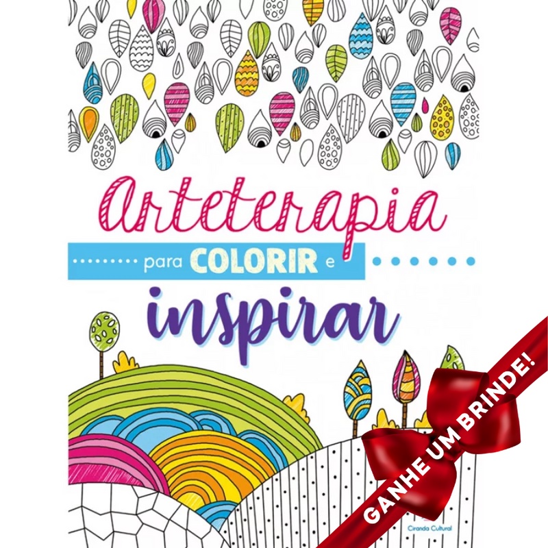 Livro Arteterapia para colorir e inspirar Ciranda Cultural Colorir Inteligência Emocional Auto Ajuda