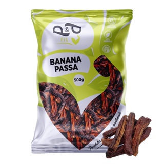 Banana Passa Inteira Desidratada 500g - P&P em Oferta na Shopee