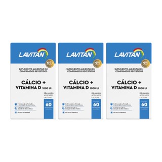 Vitamina D Lavitan D1000 Cálcio Com 180 Comprimidos