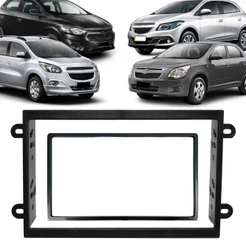 Moldura de Painel 2 Din Onix Cobalt Spin Prisma