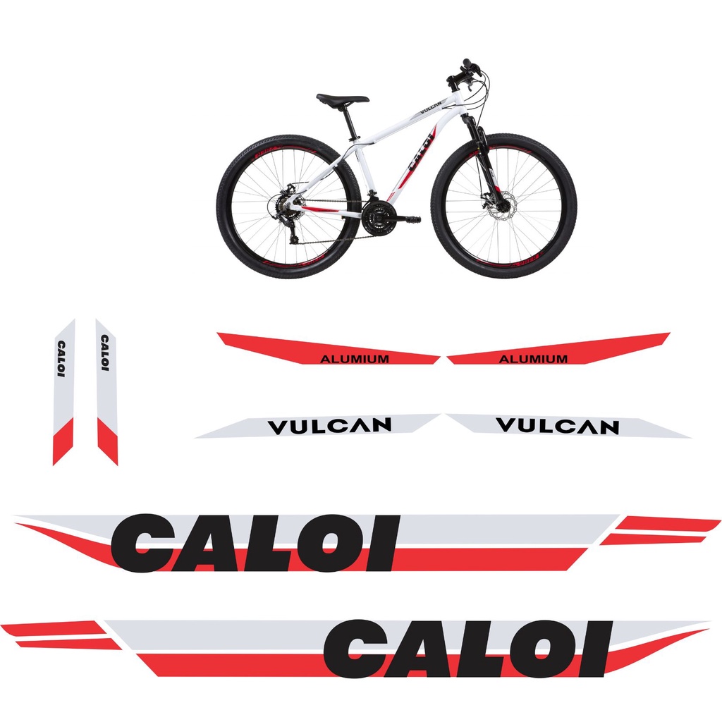 Adesivo quadro Caloi Vulcan mountain bike bicicleta MTB