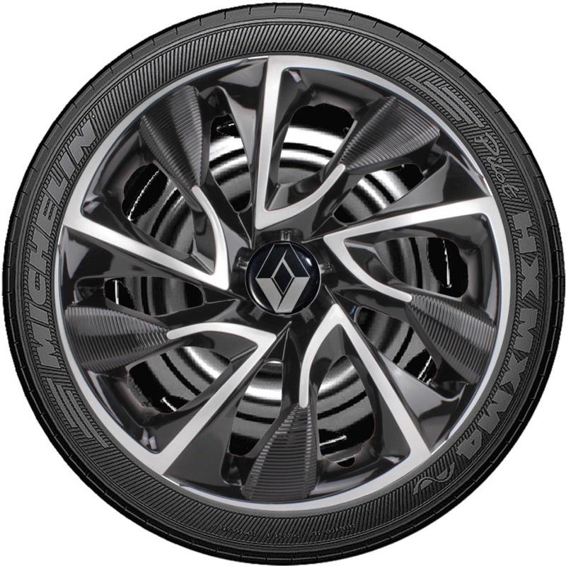 Jogo 4 Calota Esportiva Ds4 Aro 15 Black Silver Renault Duster