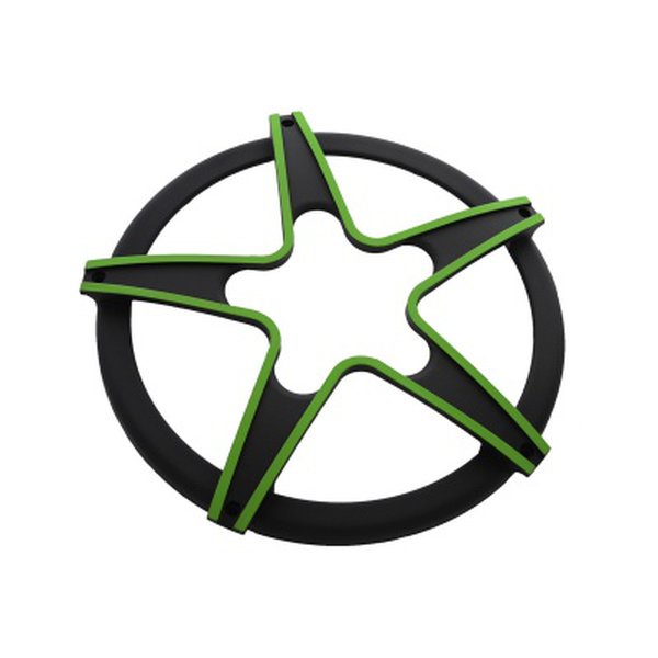 Tela Estrela Alto Falante 12 Polegadas Preto E Verde