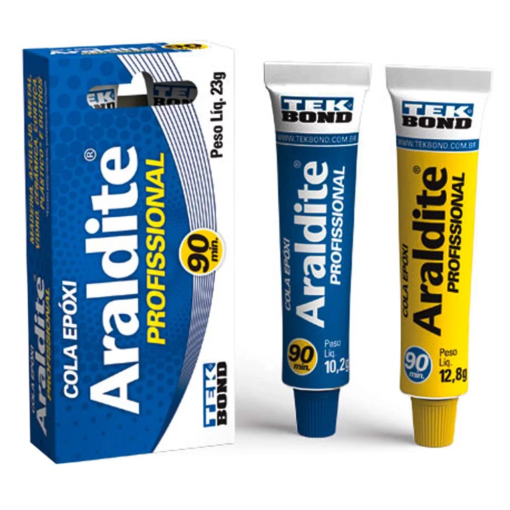 Araldite Rapido lento Epóxi 90 Minutos 23 Gramas Tek Bond