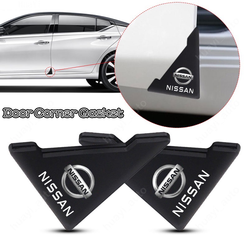 【 Limited Oferta De Tempo 】 2/4 Pcs Nissan Silicone Anti-Colisão Canto Protetor Da Porta Do Carro Acessórios De Decoração Para Kicks Navara Versa Liniva Np300 Sentra March Nv350 Caravana