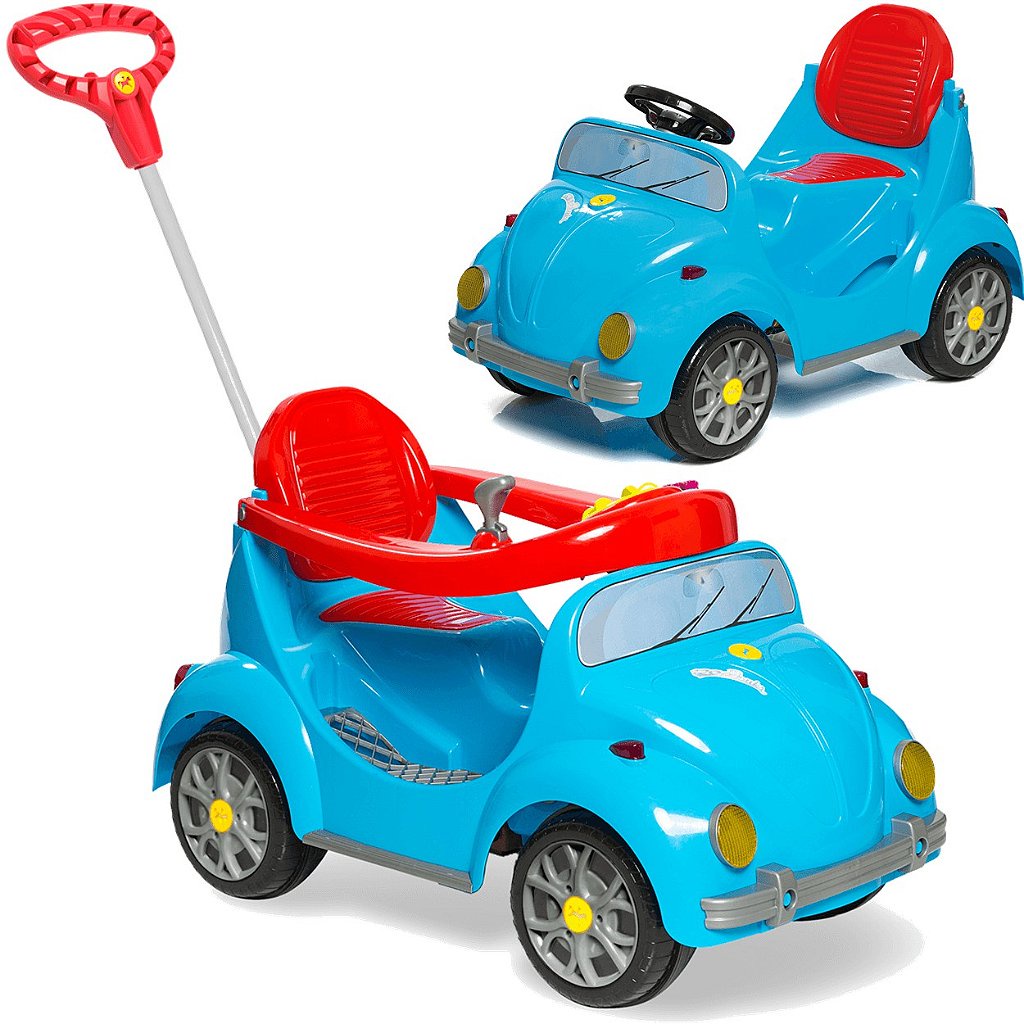 Carrinho de Passeio e Pedal para Bebe Calesita Fouks Azul 30kg em Oferta na Shopee