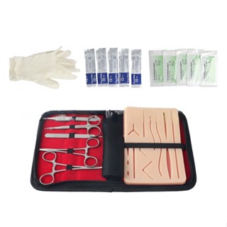 Kit De Prática De Sutura Para Estudantes De Medicina Treinamento Cirúrgico Com Modelo De Almofada De Pele Equipamento De Ensino Educacional
