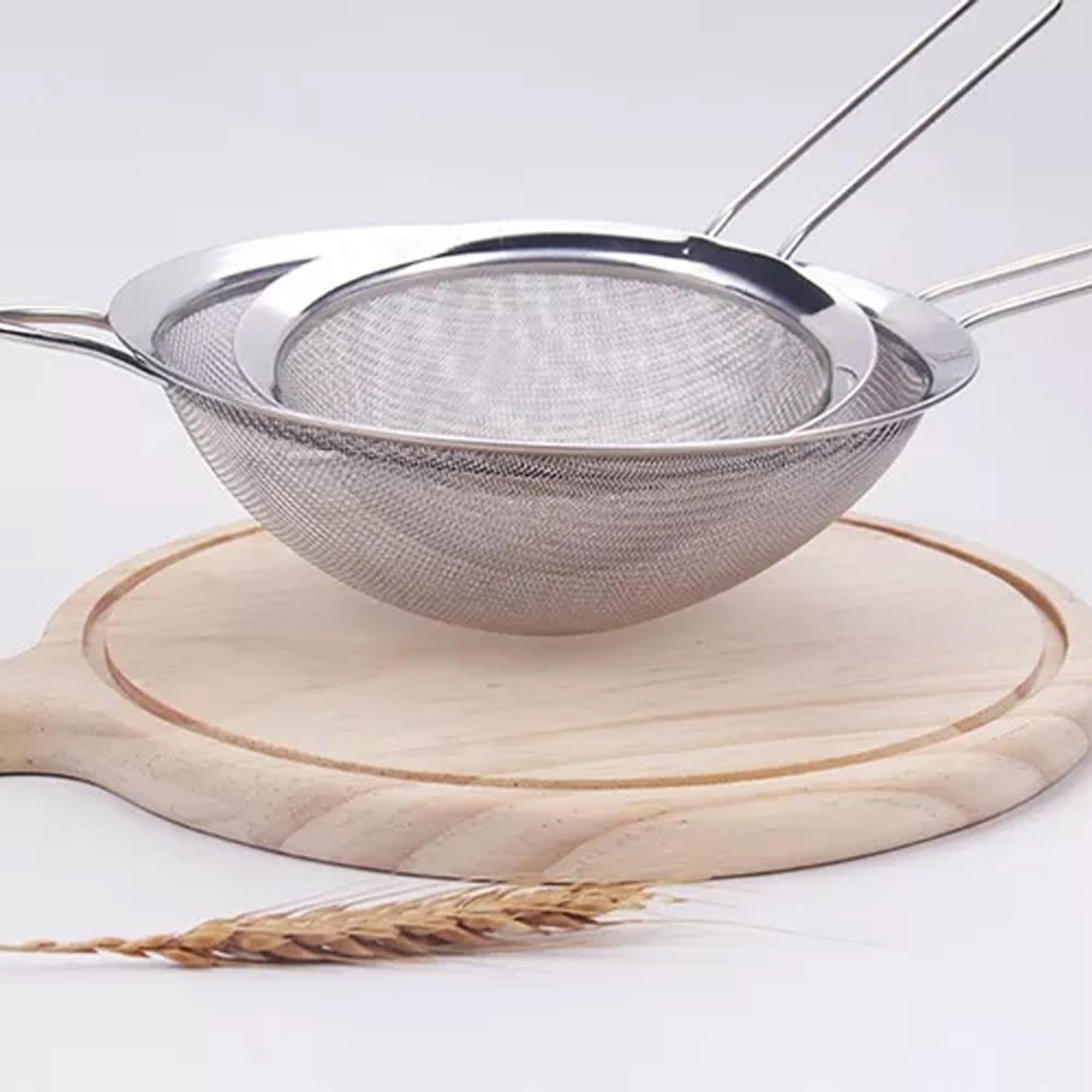 Kit 2 Peneira Coador De Peneiras Aço Inoxidável Para Cozinha Peneira De Cozinha em Oferta na Shopee