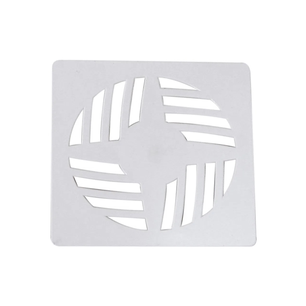 Grelha Quadrada Branca Para Caixa Sifonada 10cm