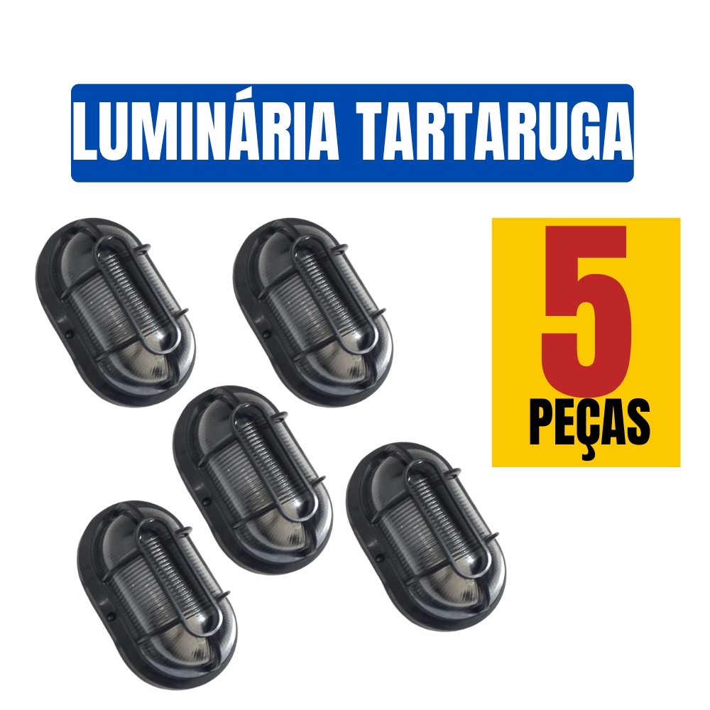 KIT 1 2 3 4 5 ou 6 PEÇAS ARANDELA EXTERNA LUMINARIA TARTARUGA GRADE PRETA MARROM RESISTENTE A MARESIA SOQUETE LOUÇA E-27