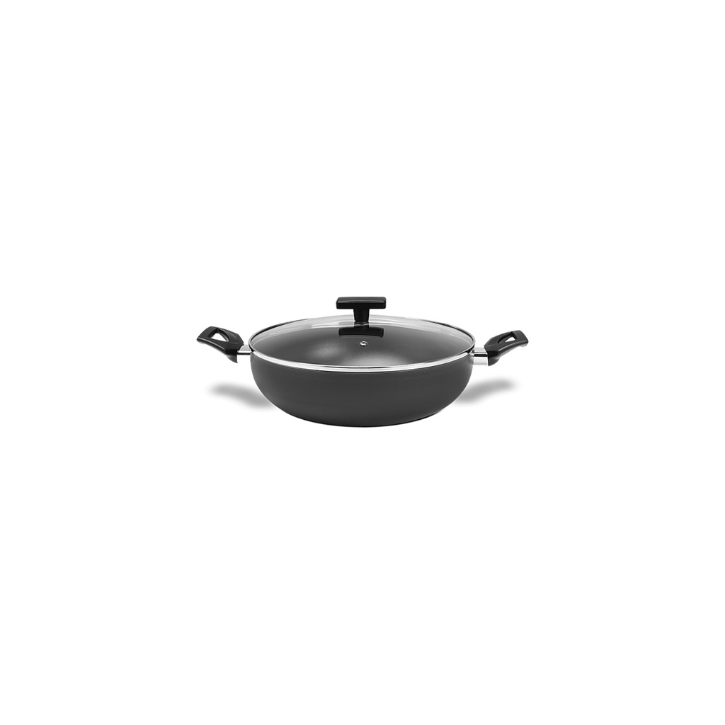 Wok Com Tampa E Alças Brinox Preserve 3,55 Litros 28 cm Cinza em Oferta na Shopee