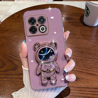Para Moto G30/G20/G10 G50 5G G60/G40F G8 G8PLAY G8 POWER G8 POWERLITE G9PLAY G9PIUS G9 Plating Bubble Suporte Dobrável De Areia Movediça Capa De Silicone Astronauta