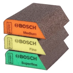 Jogo Esponja Abrasiva Bosch EXPERT S470, 3 esponjas