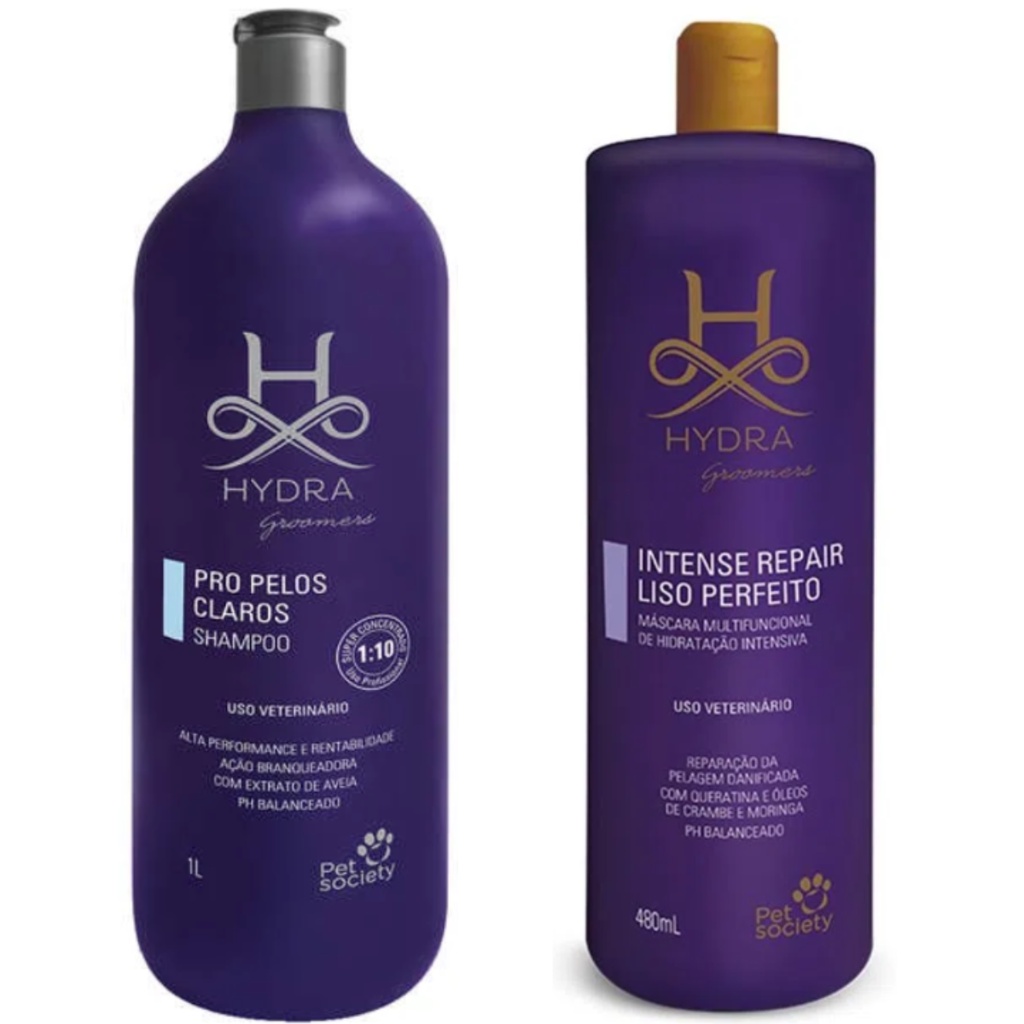 01 Shampoo Pelos Claros 1L e 01 Mascara Liso Perfeito 480ml em Oferta na Shopee